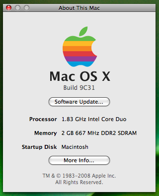 About This Mac