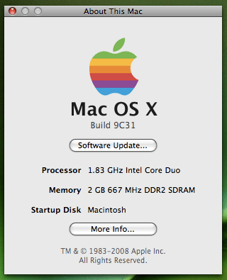 About This Mac